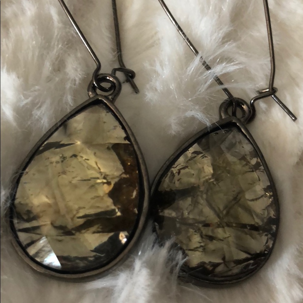 New York & Company Tear Drop Hook Earrings